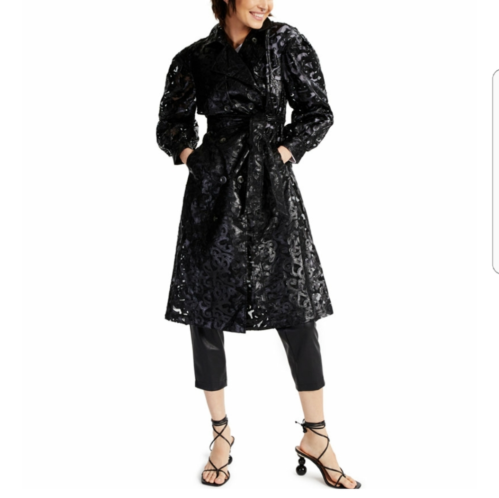 《NEW》Illusion Lace Trench Coat